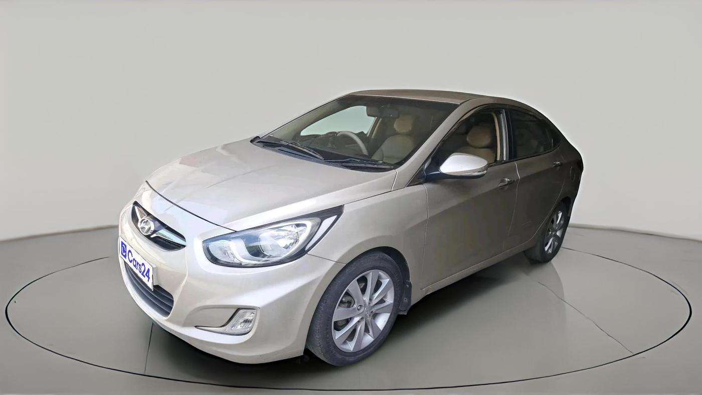2012 Hyundai Verna FLUIDIC 1.6 VTVT SX OPT AT, Petrol, Automatic, 83,390 km, exterior