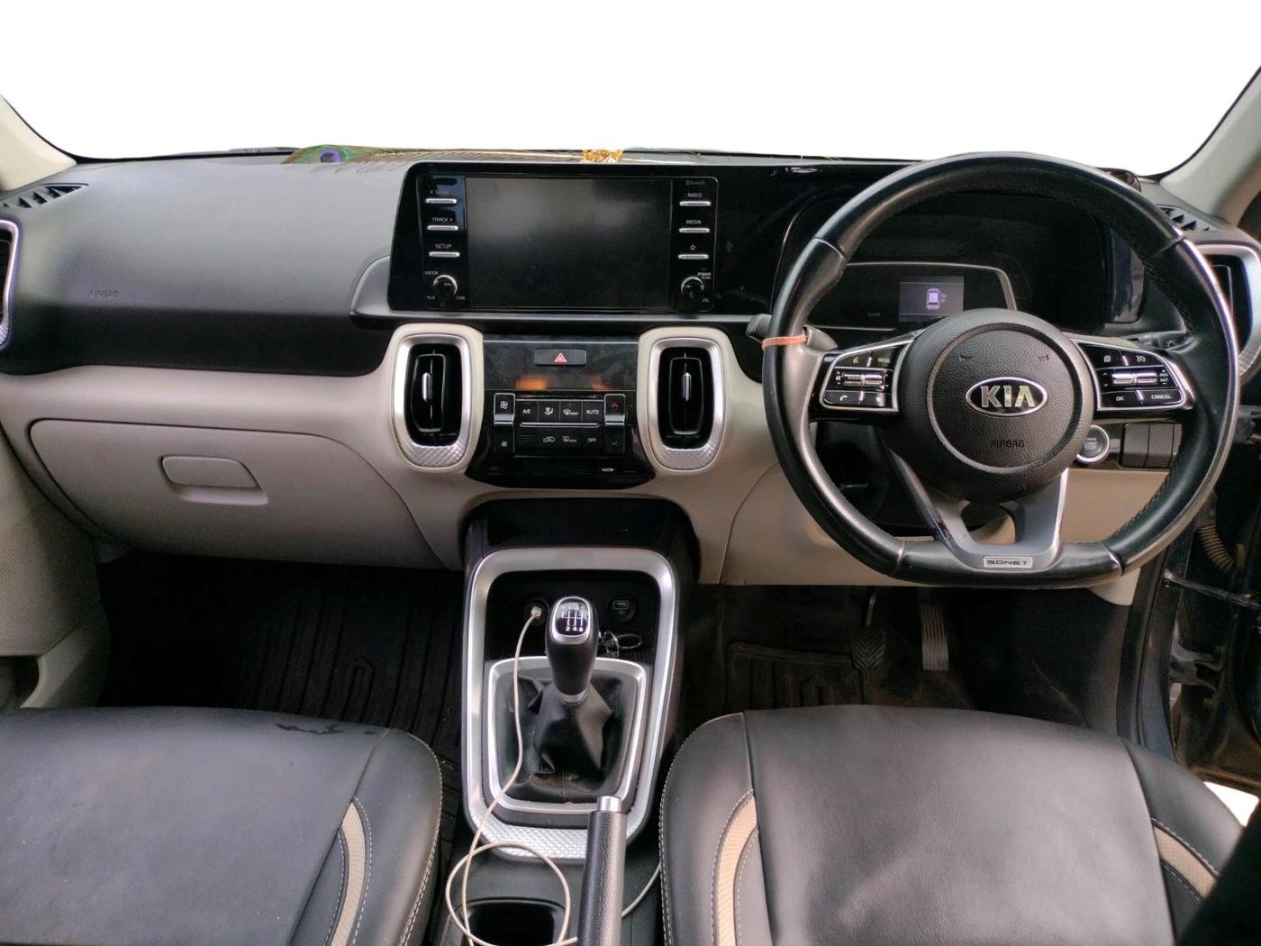 2020 KIA SONET HTX 1.0 IMT, Petrol, Manual, 58,904 km, interior