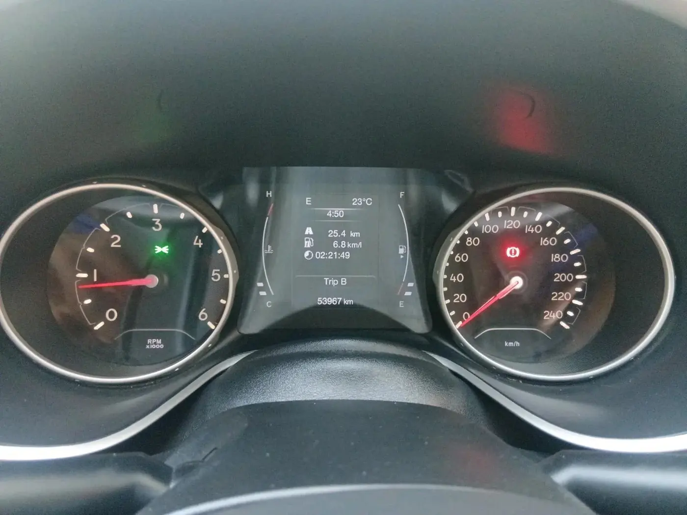 2018 Jeep Compass LONGITUDE (O) 2.0 DIESEL, Diesel, Manual, 53,967 km, interior