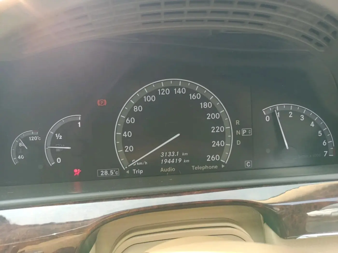 2010 Mercedes Benz S Class 350 L, Petrol, Automatic, 1,94,419 km, interior