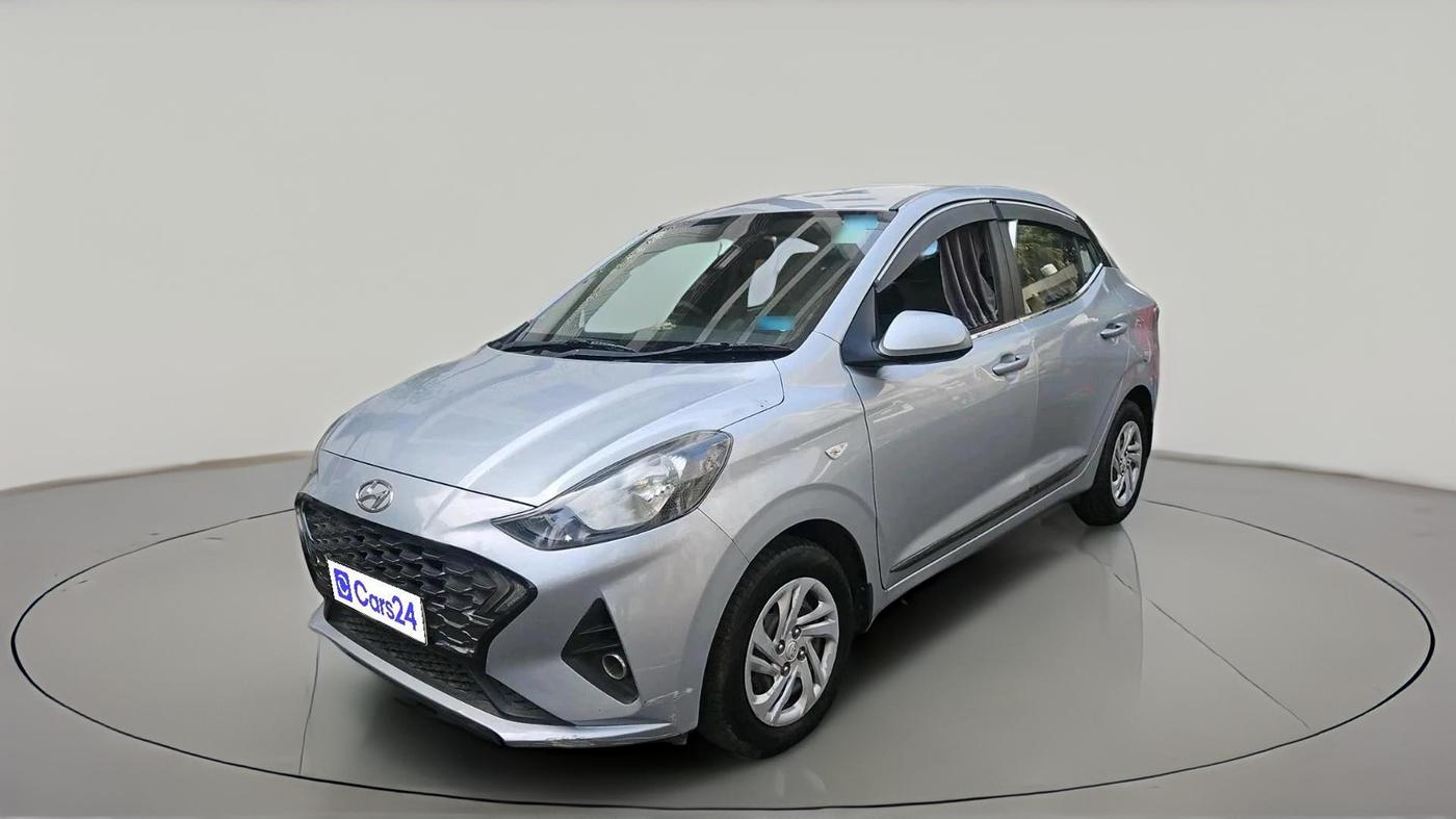 2021 Hyundai AURA S 1.2 CNG, CNG, Manual, 74,893 km, exterior
