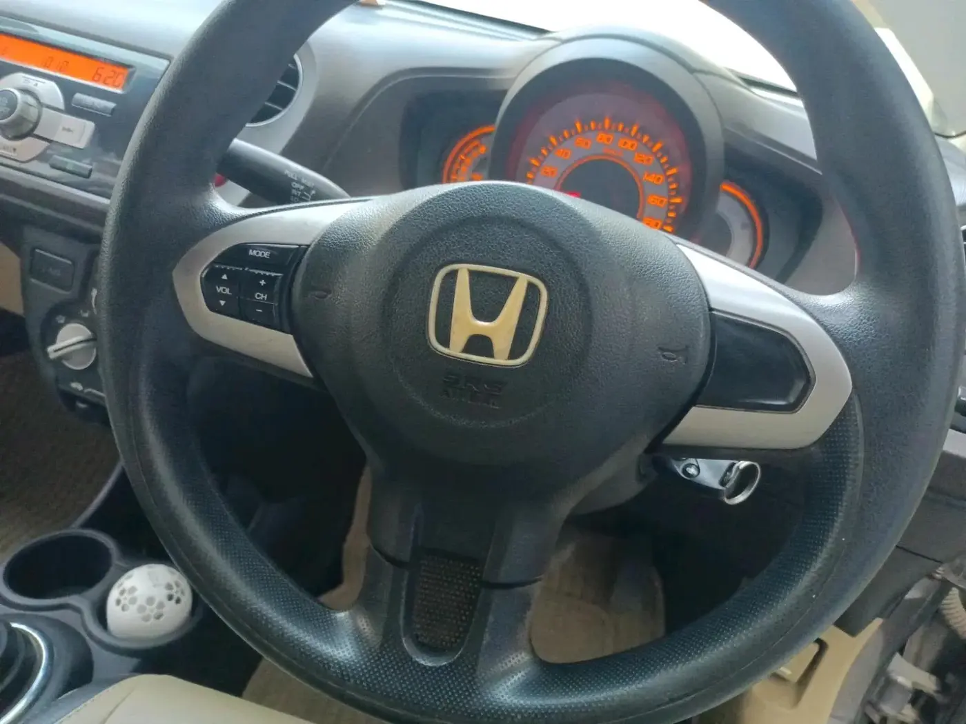 2012 Honda Brio S MT, Petrol, Manual, 80,578 km, interior