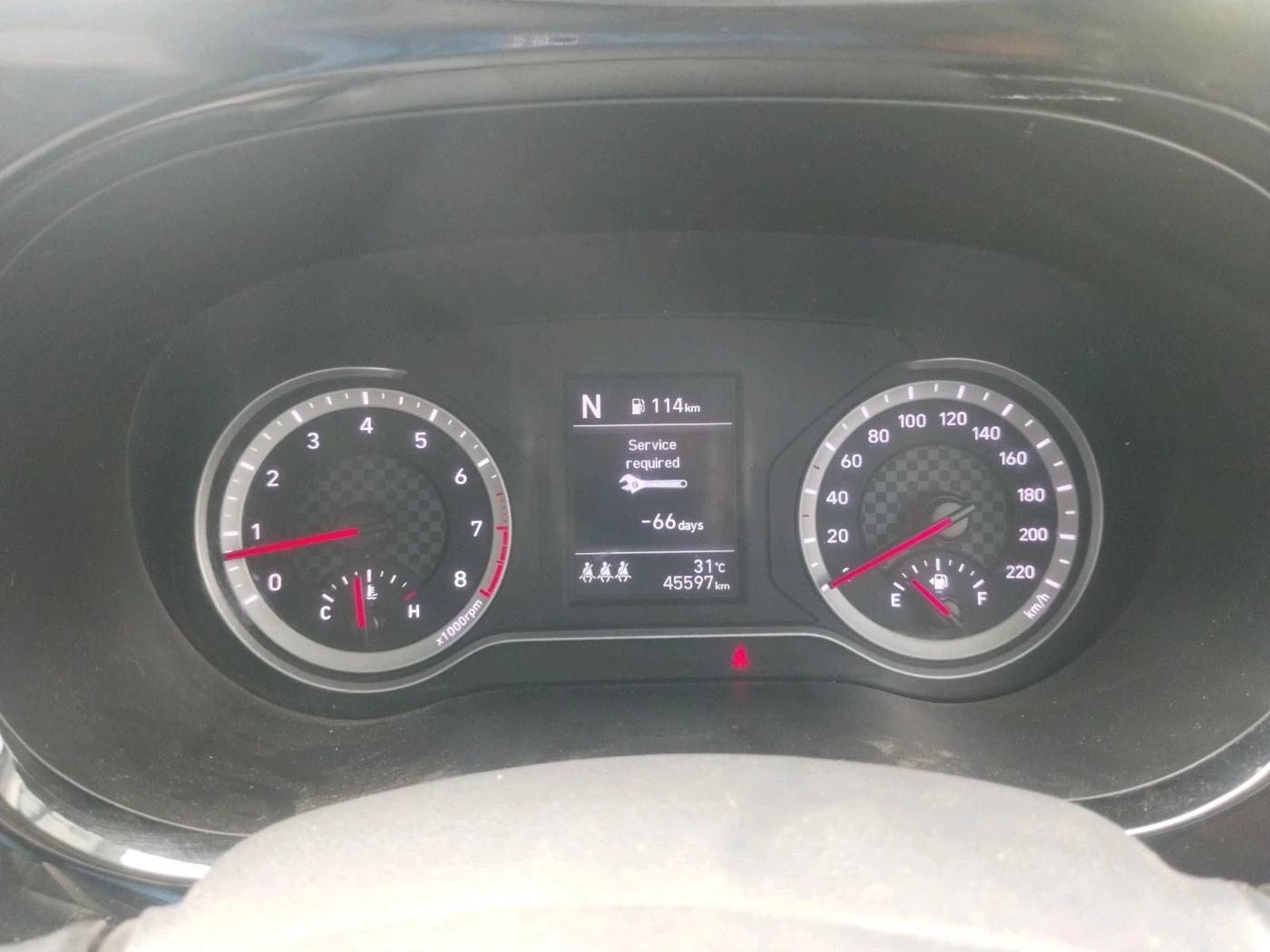 2023 Hyundai GRAND I10 NIOS SPORTZ AMT 1.2 KAPPA VTVT, CNG, Automatic, 45,597 km, interior