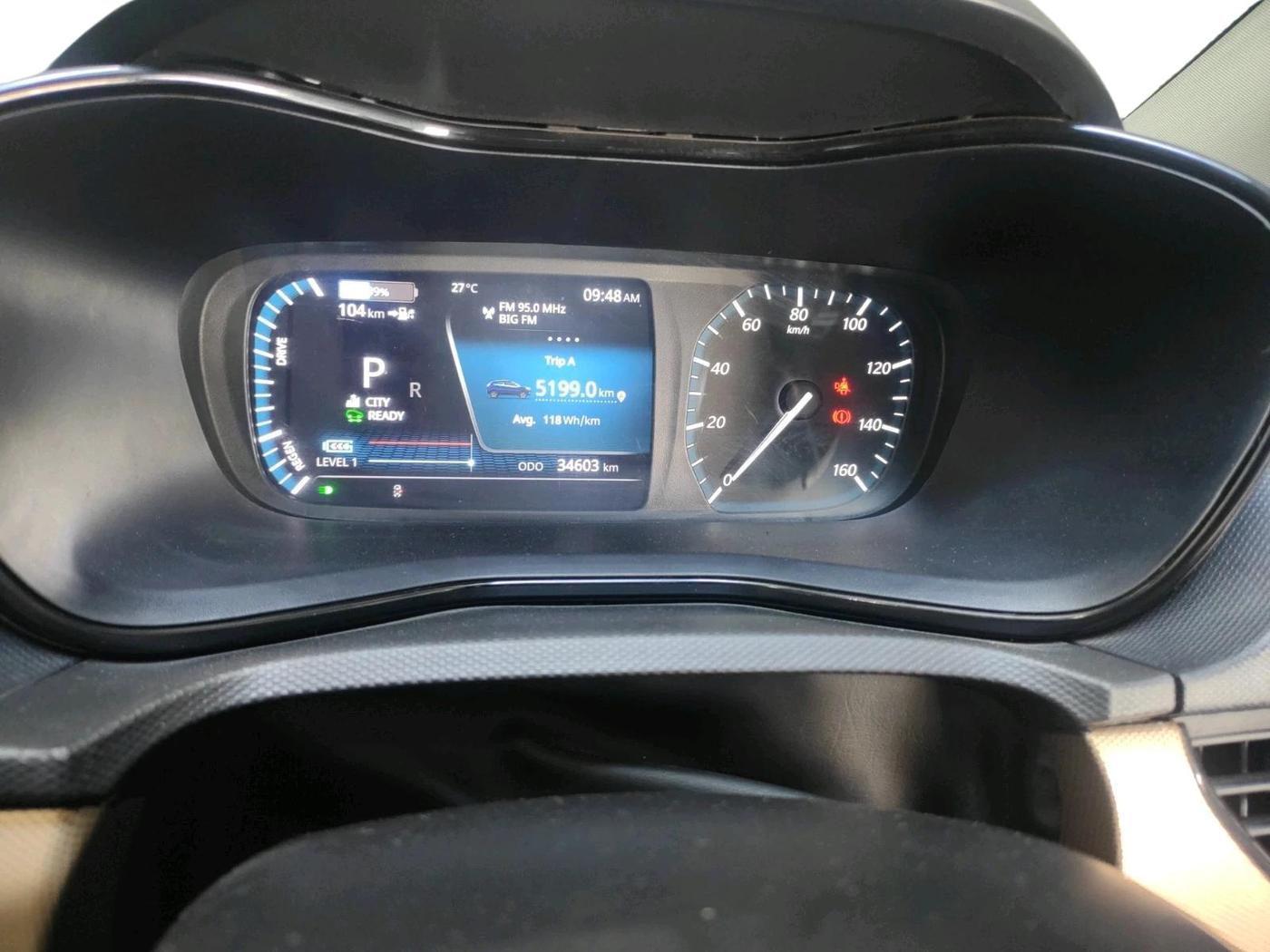 2022 Tata NEXON EV XZ Plus Lux Jet, Electric, Automatic, 34,603 km, interior