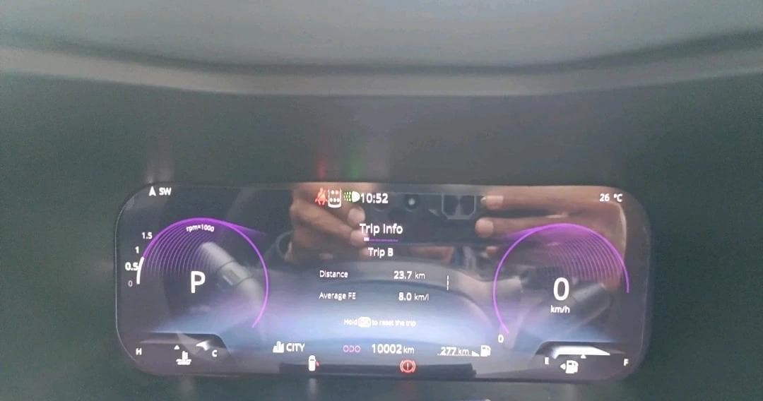 2023 Tata NEXON FEARLESS 1.2 REVOTRON 7 DCA DT, Petrol, Automatic, 10,002 km, interior