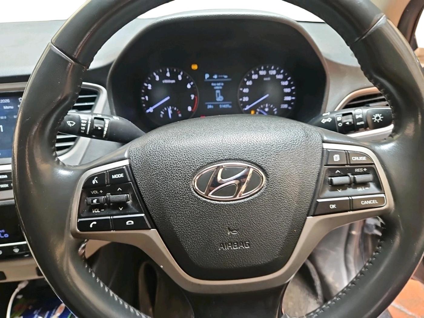 2017 Hyundai Verna 1.6 VTVT SX (O) AT, Petrol, Automatic, 51,437 km, interior
