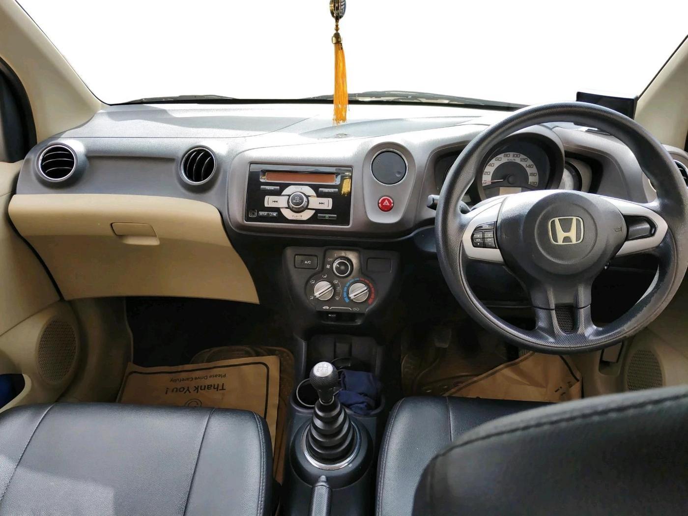 2013 Honda Brio S MT, Petrol, Manual, 59,814 km, interior
