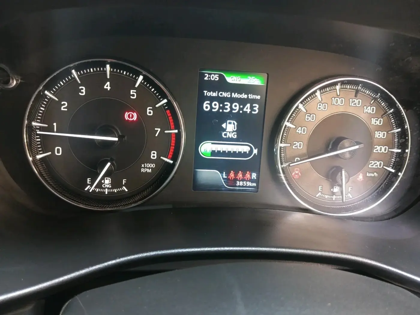 2025 Maruti Baleno  ZETA CNG 1.2L, CNG, Manual, 3,859 km, interior