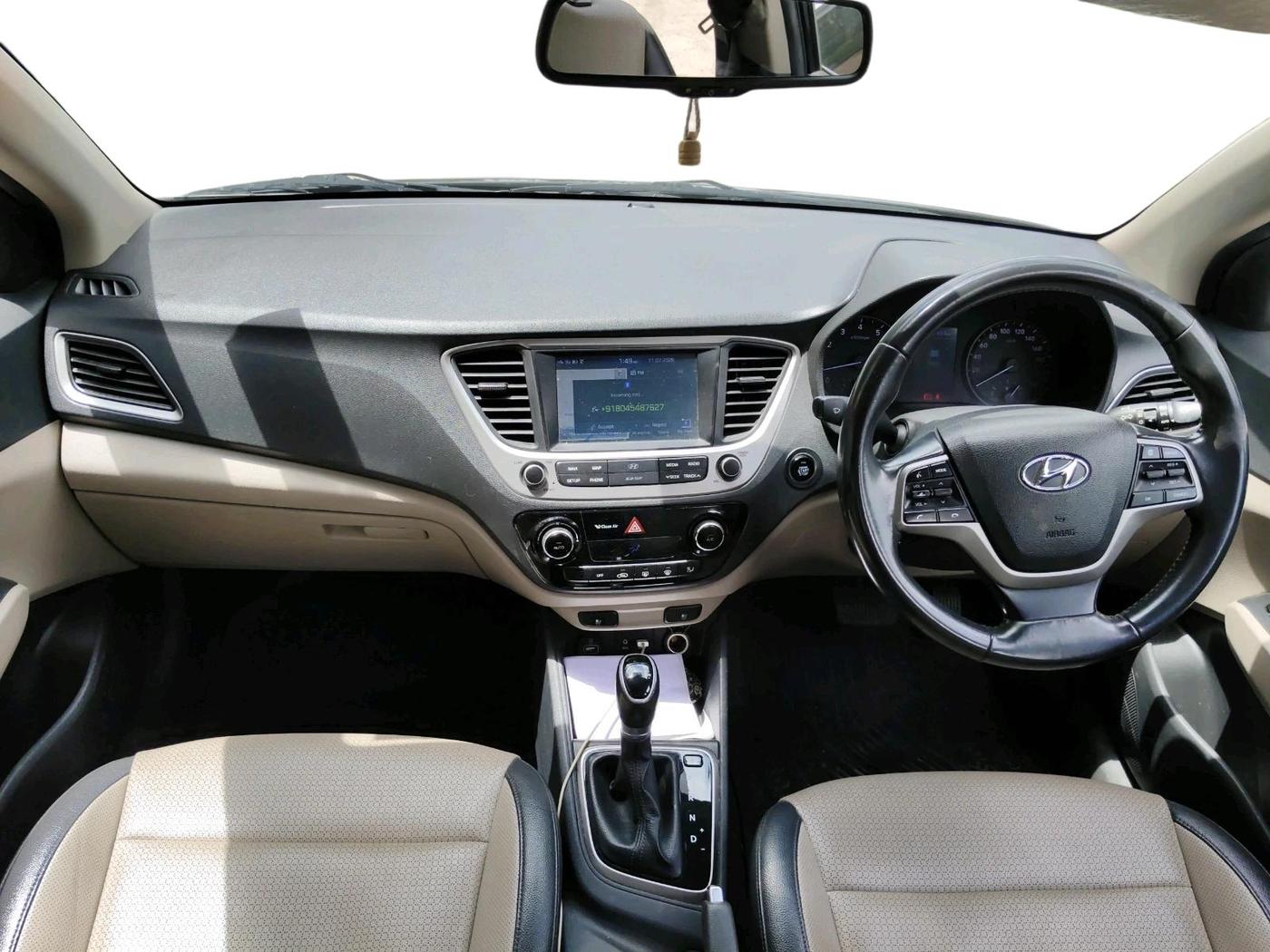 2018 Hyundai Verna 1.6 VTVT SX (O) AT, Petrol, Automatic, 73,220 km, interior
