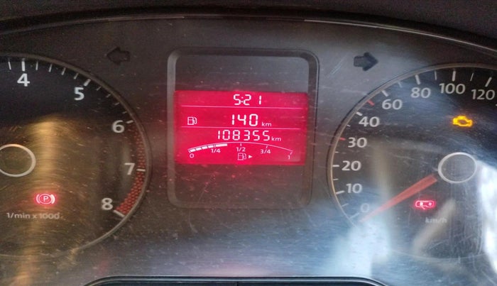 2012 Volkswagen Polo TRENDLINE 1.2L PETROL, Petrol, Manual, 1,08,355 km, interior