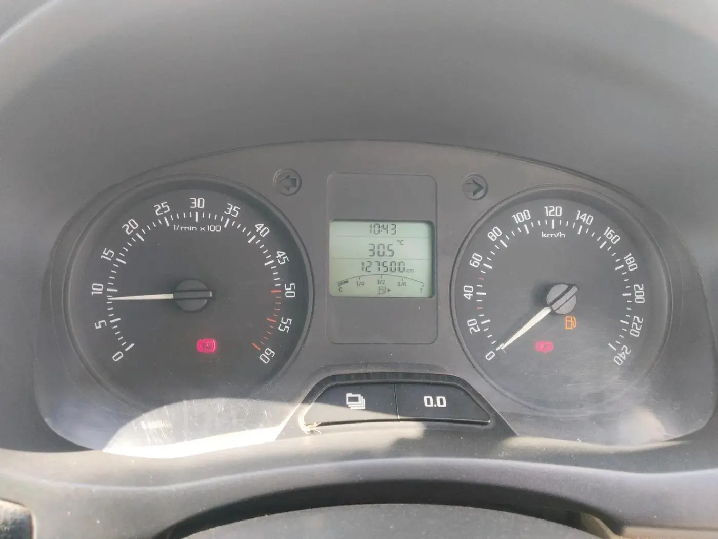 2012 Skoda Fabia AMBITION PLUS 1.2 TDI CR, Diesel, Manual, 1,27,500 km, interior