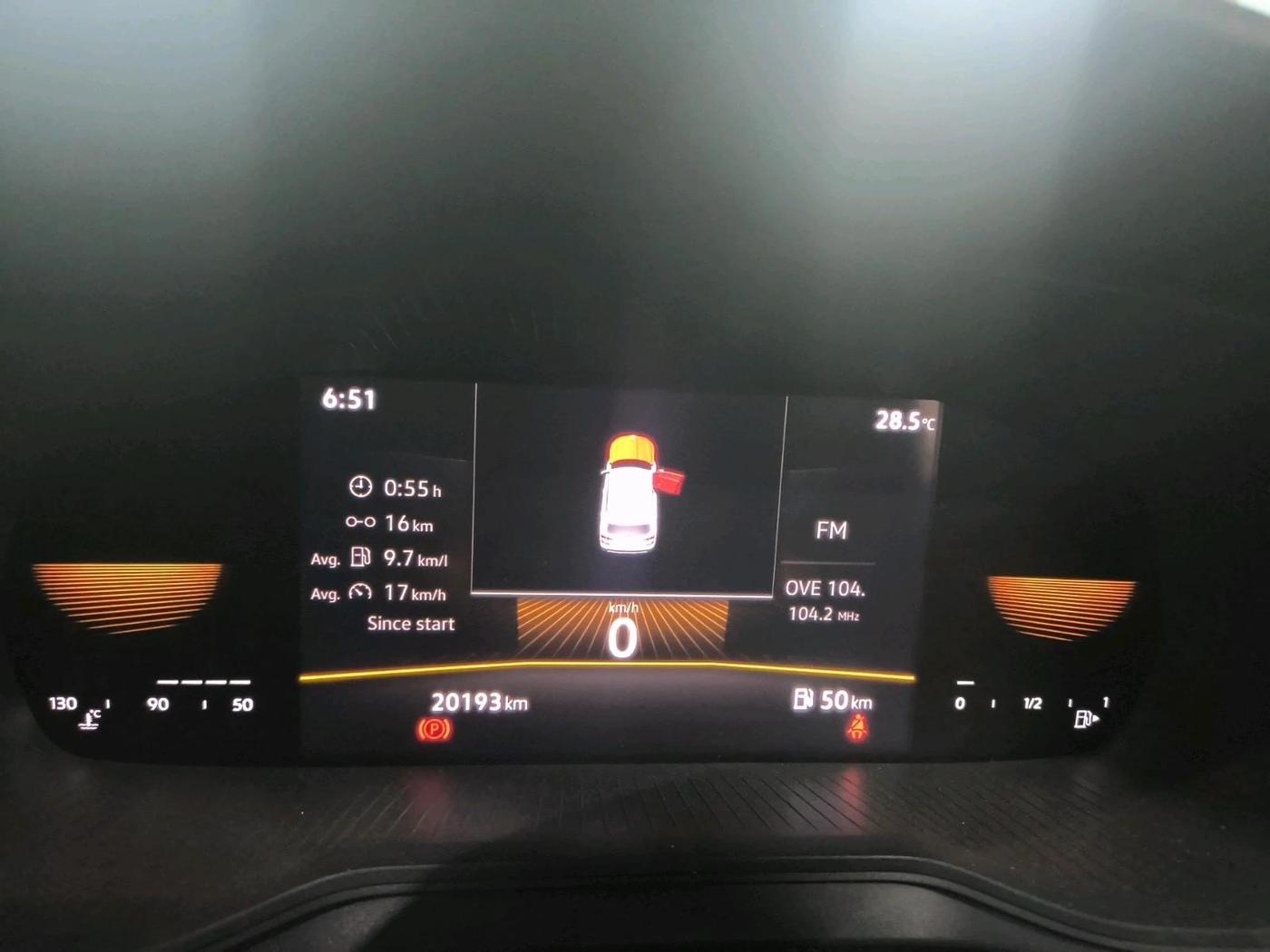2022 Skoda KUSHAQ STYLE 1.0L TSI MT, Petrol, Manual, 20,193 km, interior