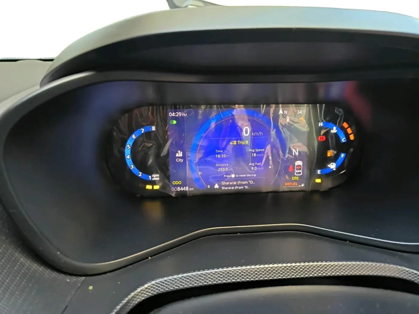 2024 Tata NEXON CREATIVE+ SUNROOF AMT 1.2 PETROL, Petrol, Automatic, 8,448 km, interior