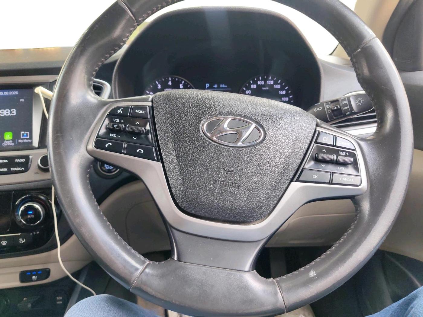 2019 Hyundai Verna 1.6 VTVT SX (O) AT, Petrol, Automatic, 61,701 km, interior