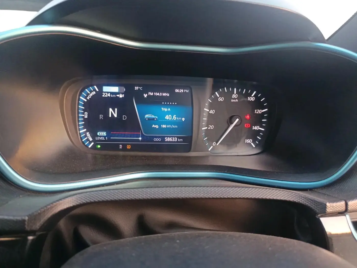 2022 Tata NEXON EV XZ PLUS DARK EDITION, Electric, Automatic, 58,633 km, interior