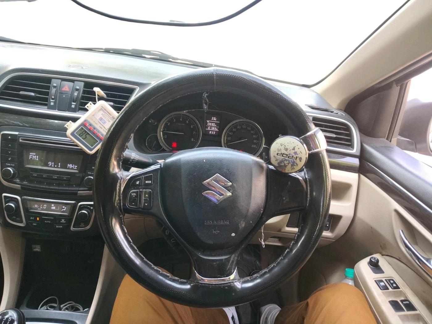 2017 Maruti Ciaz DELTA 1.4 MT PETROL, Petrol, Manual, 1,01,478 km, interior