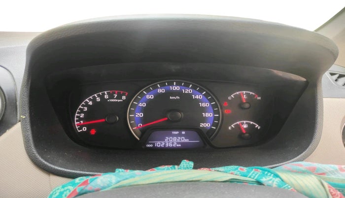 2017 Hyundai Xcent E+, Petrol, Manual, 1,02,362 km, interior