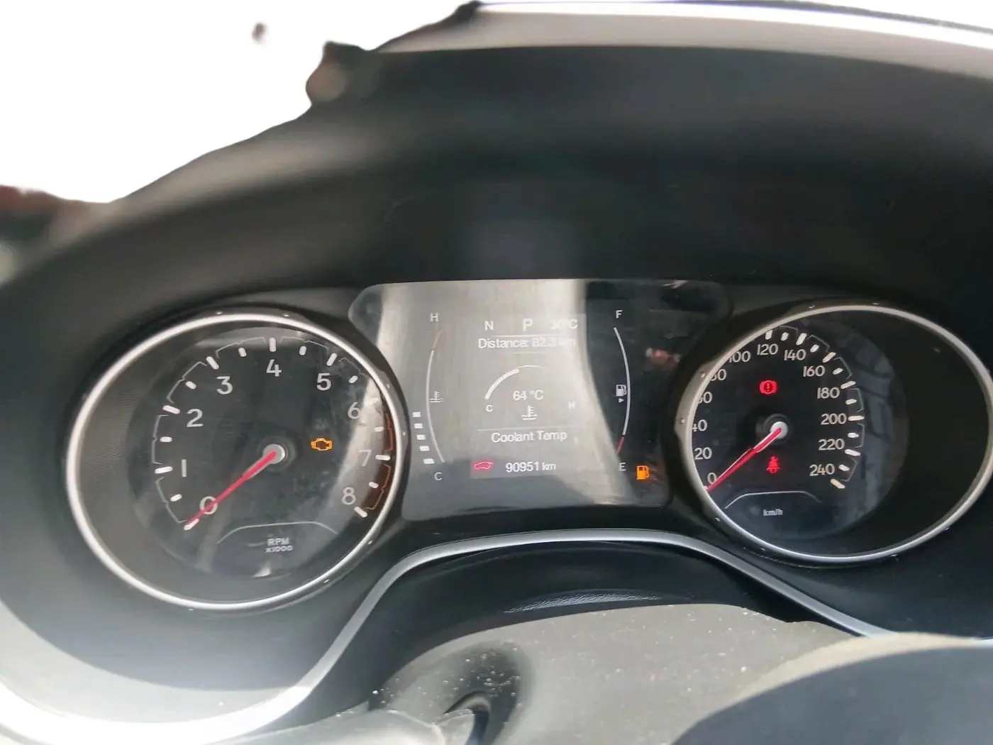 2018 Jeep Compass LIMITED 1.4 PETROL AT, Petrol, Automatic, 90,951 km, interior