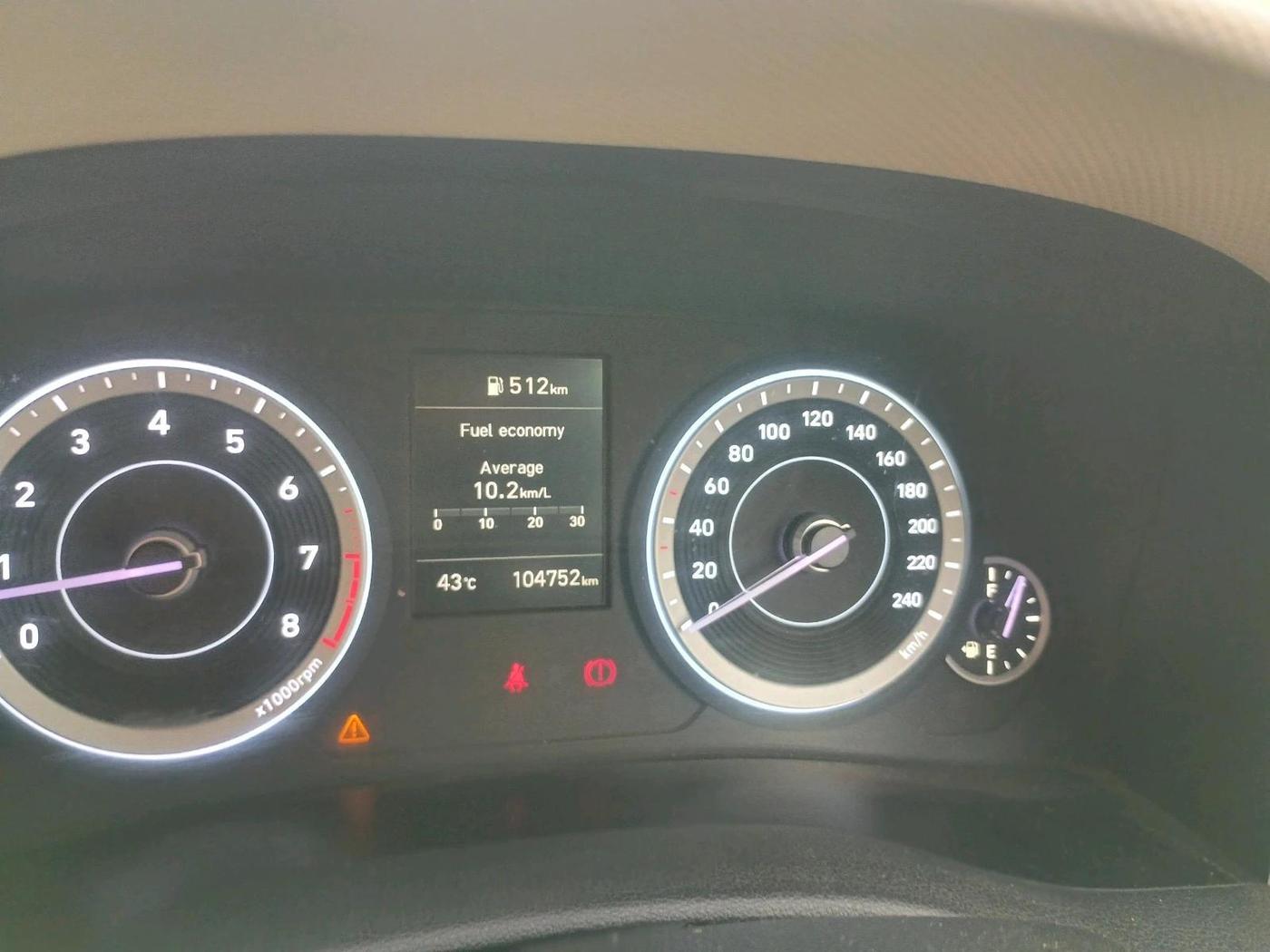 2020 Hyundai Creta EX 1.5 PETROL, Petrol, Manual, 1,04,752 km, interior