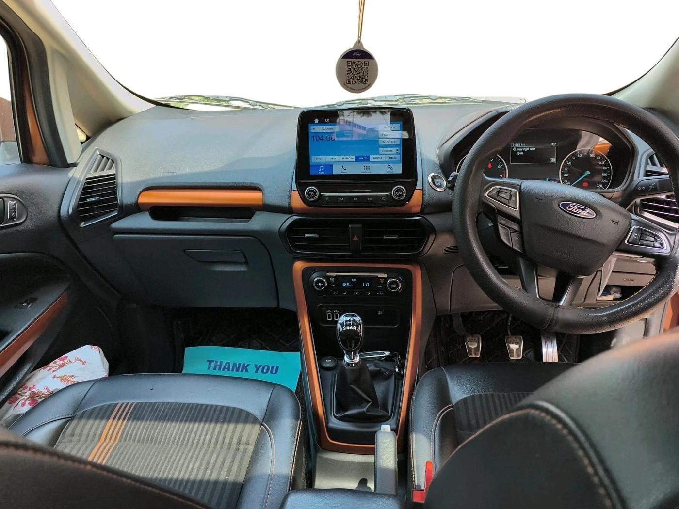 2019 Ford Ecosport TITANIUM 1.0L ECOBOOST SPORTS(SUNROOF), Petrol, Manual, 1,34,168 km, interior