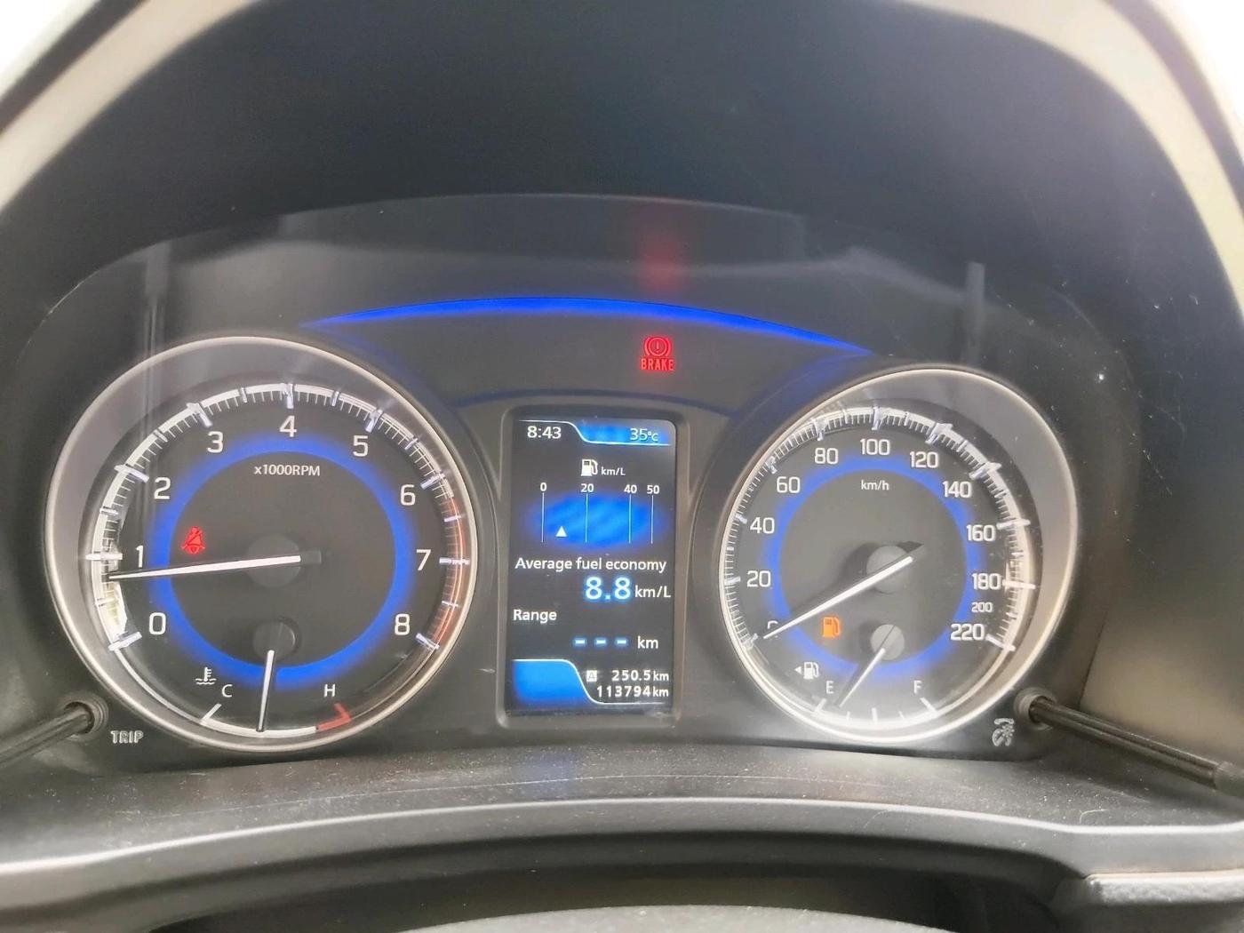 2019 Toyota Glanza G, Petrol, Manual, 1,13,794 km, interior
