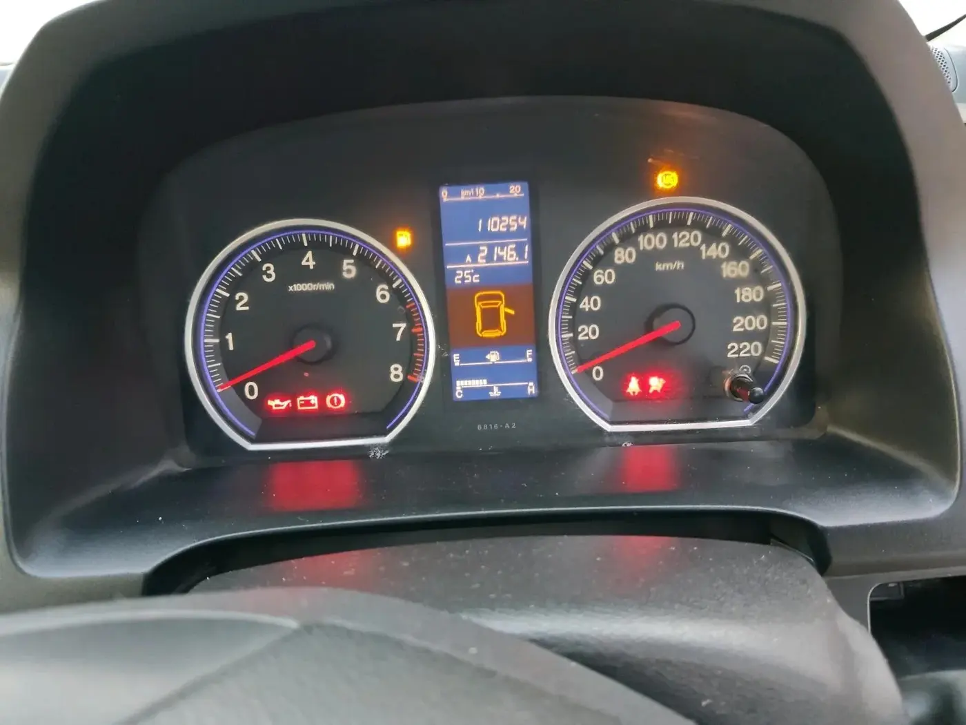 2011 Honda CRV 2.4L 2WD MT, Petrol, Manual, 1,10,600 km, interior