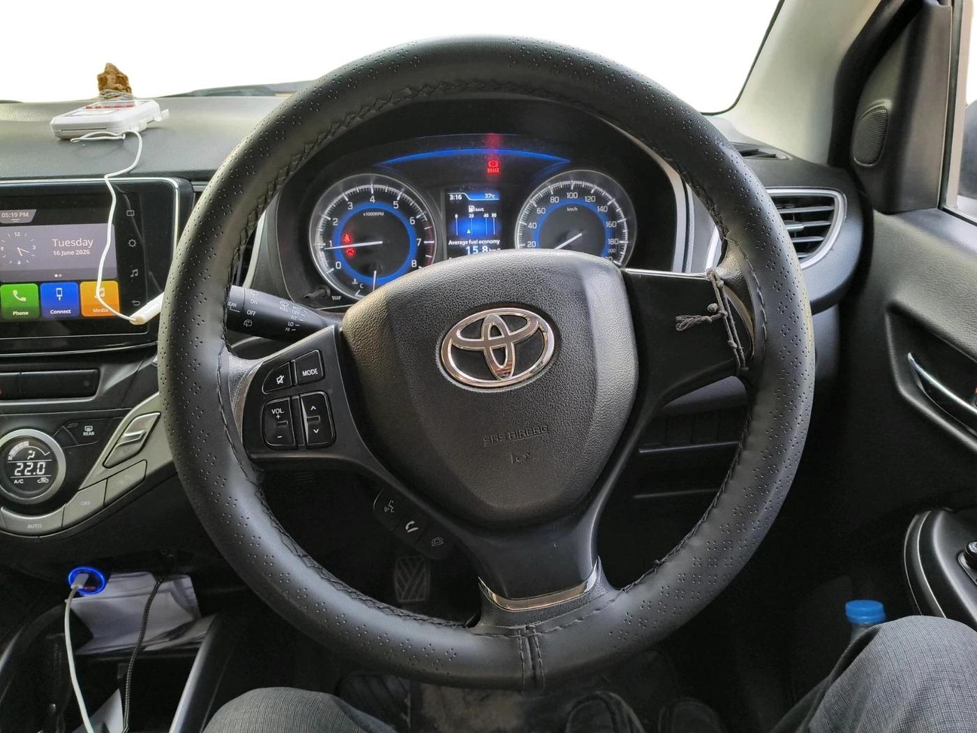 2020 Toyota Glanza G, Petrol, Manual, 1,03,118 km, interior