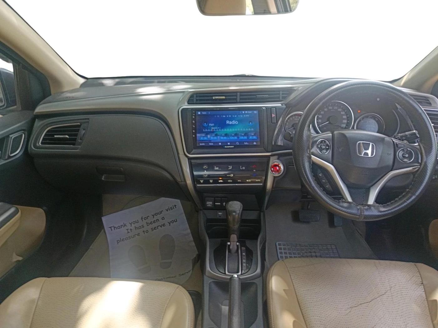 2017 Honda City 1.5L I-VTEC ZX CVT, Petrol, Automatic, 1,23,695 km, interior