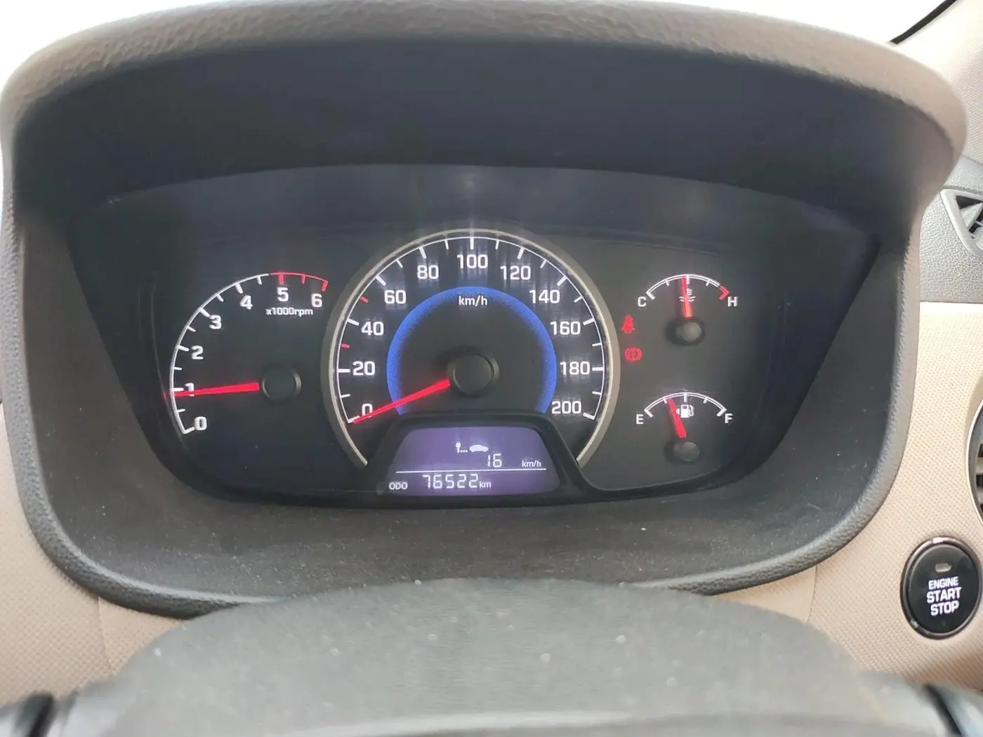 2014 Hyundai Grand i10 SPORTZ 1.1 CRDI, Diesel, Manual, 76,522 km, interior