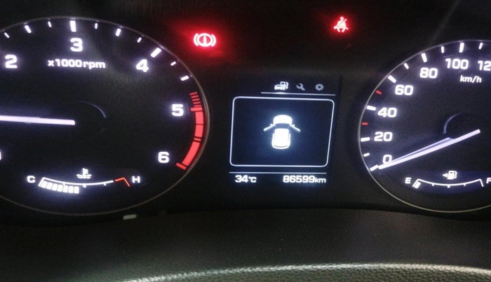 2017 Hyundai Creta SX (O) 1.6 DIESEL, Diesel, Manual, 86,599 km, interior