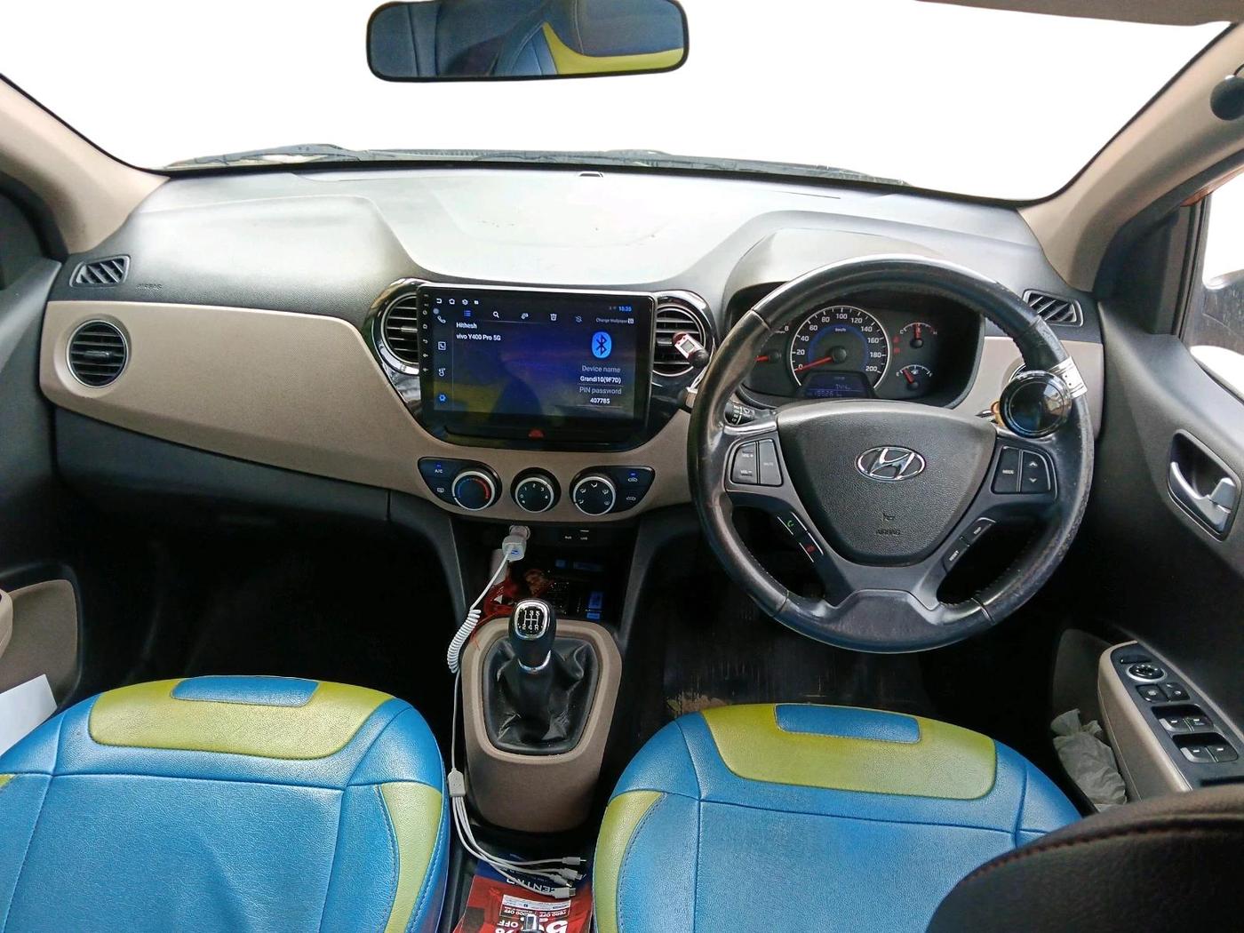 2016 Hyundai Grand i10 ASTA 1.2 KAPPA VTVT, CNG, Manual, 1,99,261 km, interior