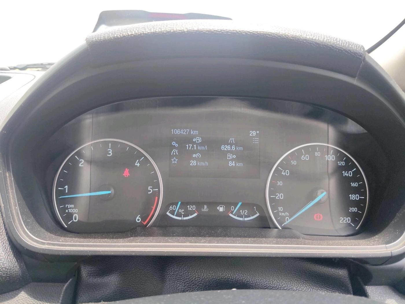 2019 Ford Ecosport TITANIUM 1.5L DIESEL, Diesel, Manual, 1,06,427 km, interior