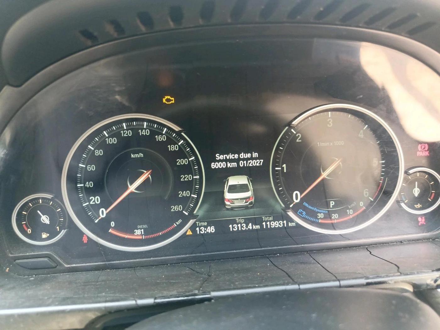 2013 BMW 5 Series 520D 2.0, Diesel, Automatic, 1,19,939 km, interior