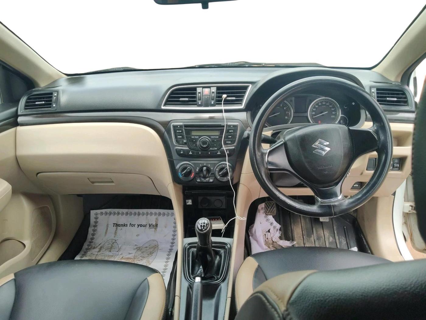 2017 Maruti Ciaz SIGMA 1.4 MT PETROL, CNG, Manual, 62,612 km, interior