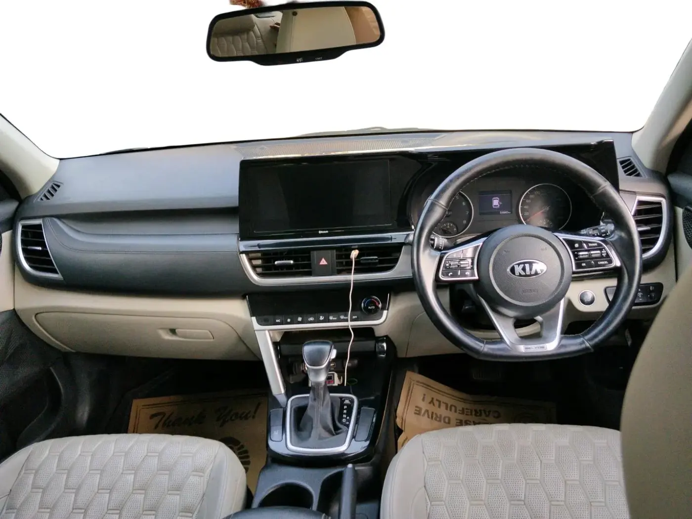 2020 KIA SELTOS HTX IVT 1.5 PETROL, Petrol, Automatic, 53,840 km, interior
