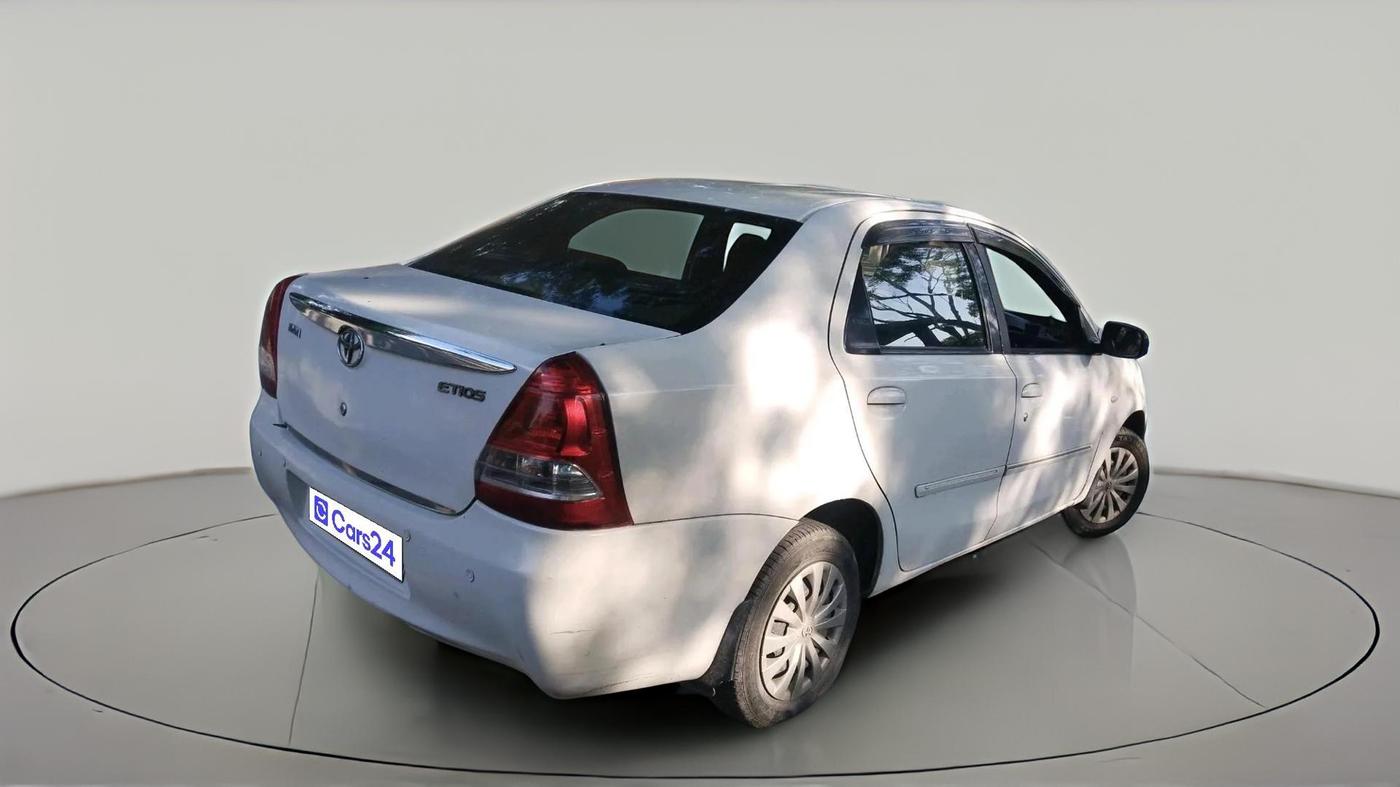 2012 Toyota Etios G, Petrol, Manual, 1,55,050 km, exterior