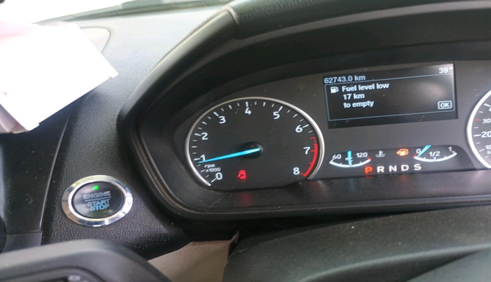 2019 Ford Ecosport TITANIUM + 1.5L PETROL AT, Petrol, Automatic, 62,743 km, interior