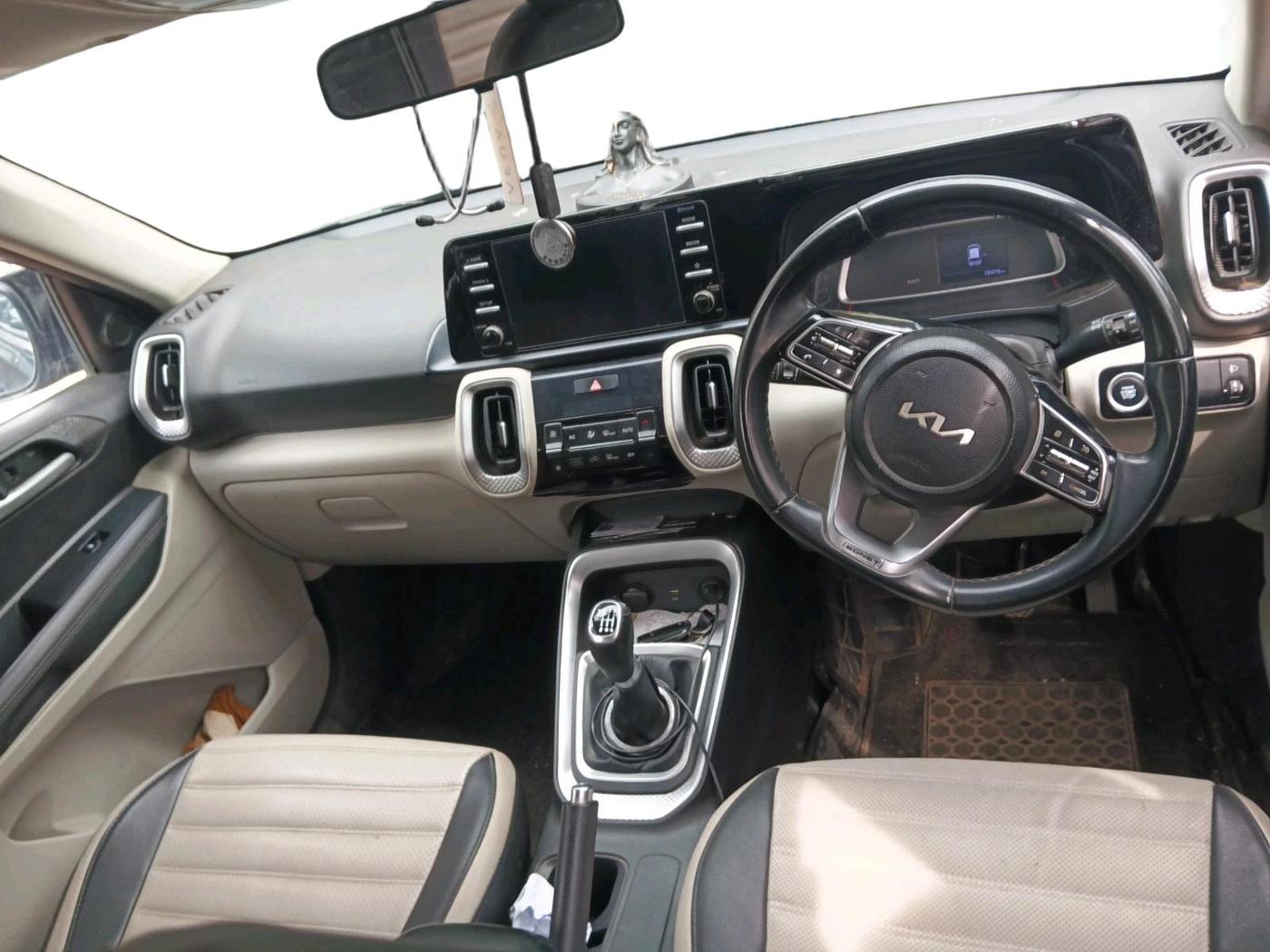 2021 KIA SONET HTX 1.0 IMT, Petrol, Manual, 76,978 km, interior
