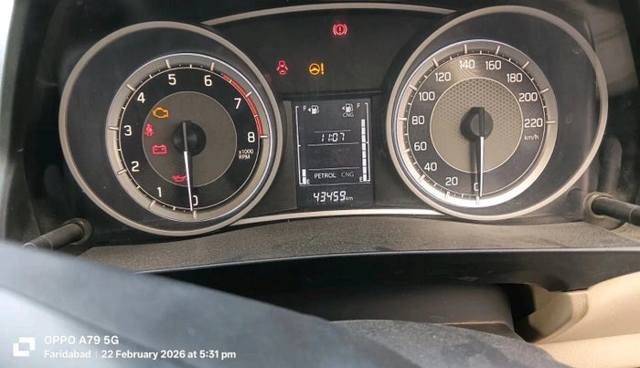 2022 Maruti Dzire VXI CNG, CNG, Manual, 43,459 km, interior