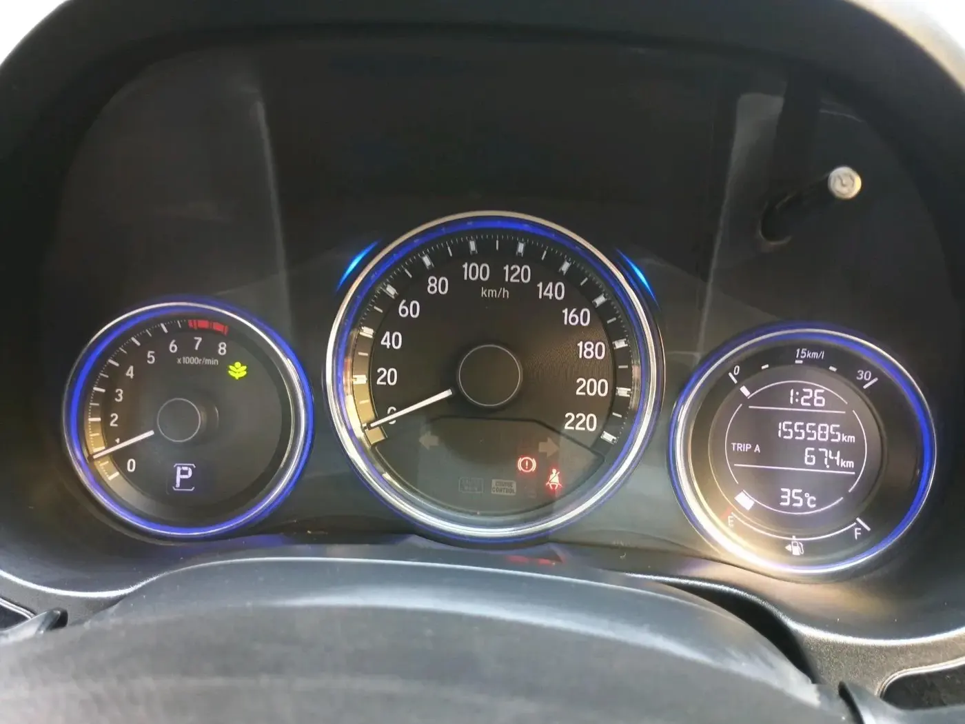 2015 Honda City 1.5L I-VTEC VX CVT, CNG, Automatic, 1,55,585 km, interior
