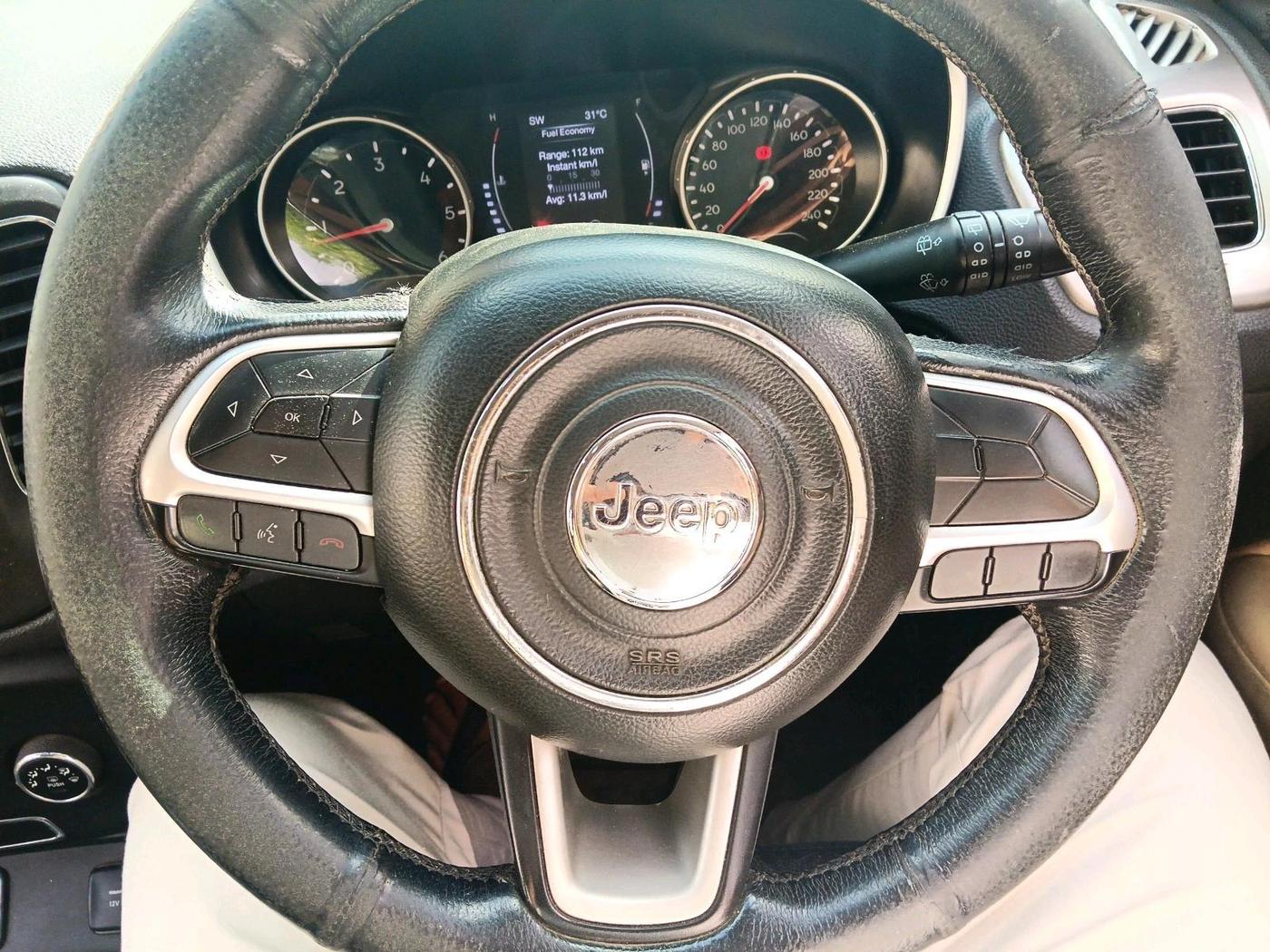 2017 Jeep Compass LONGITUDE 2.0 DIESEL, Diesel, Manual, 1,24,665 km, interior