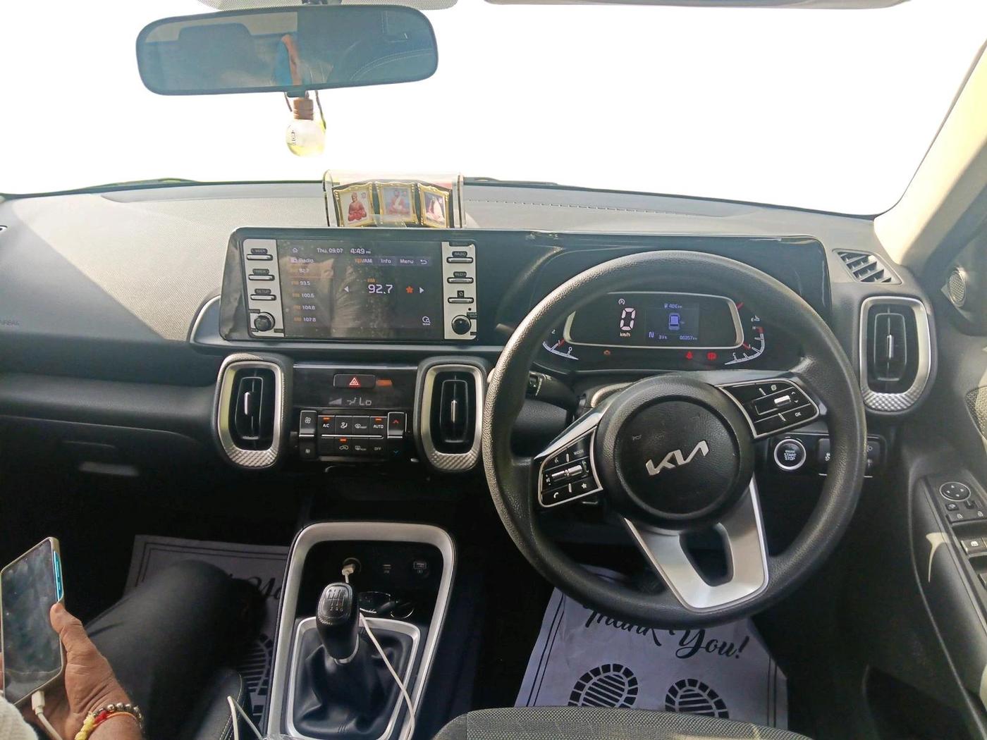 2023 KIA SONET HTK PLUS 1.5 IMT, Diesel, Manual, 86,357 km, interior