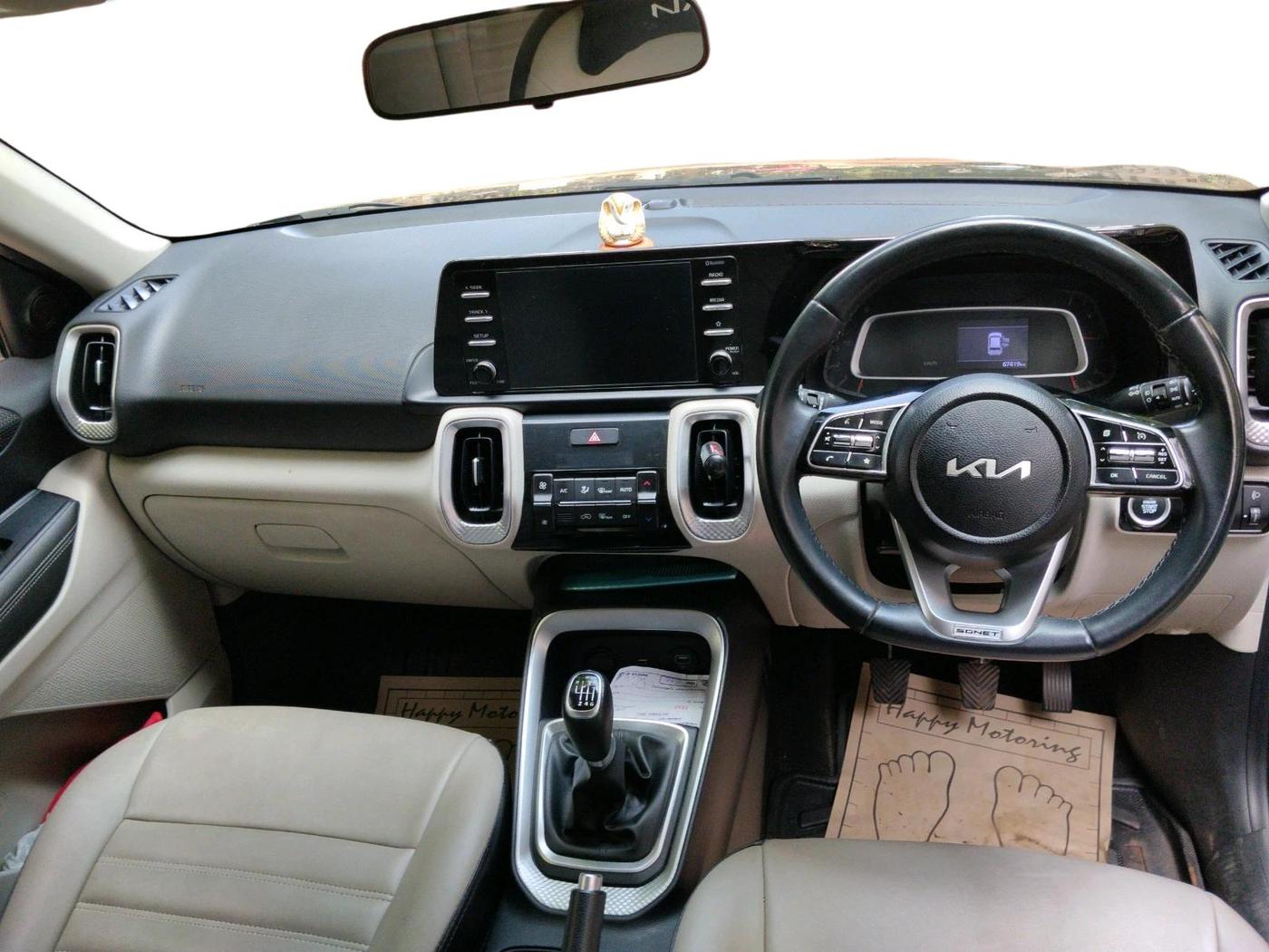2021 KIA SONET HTX 1.5, Diesel, Manual, 67,419 km, interior
