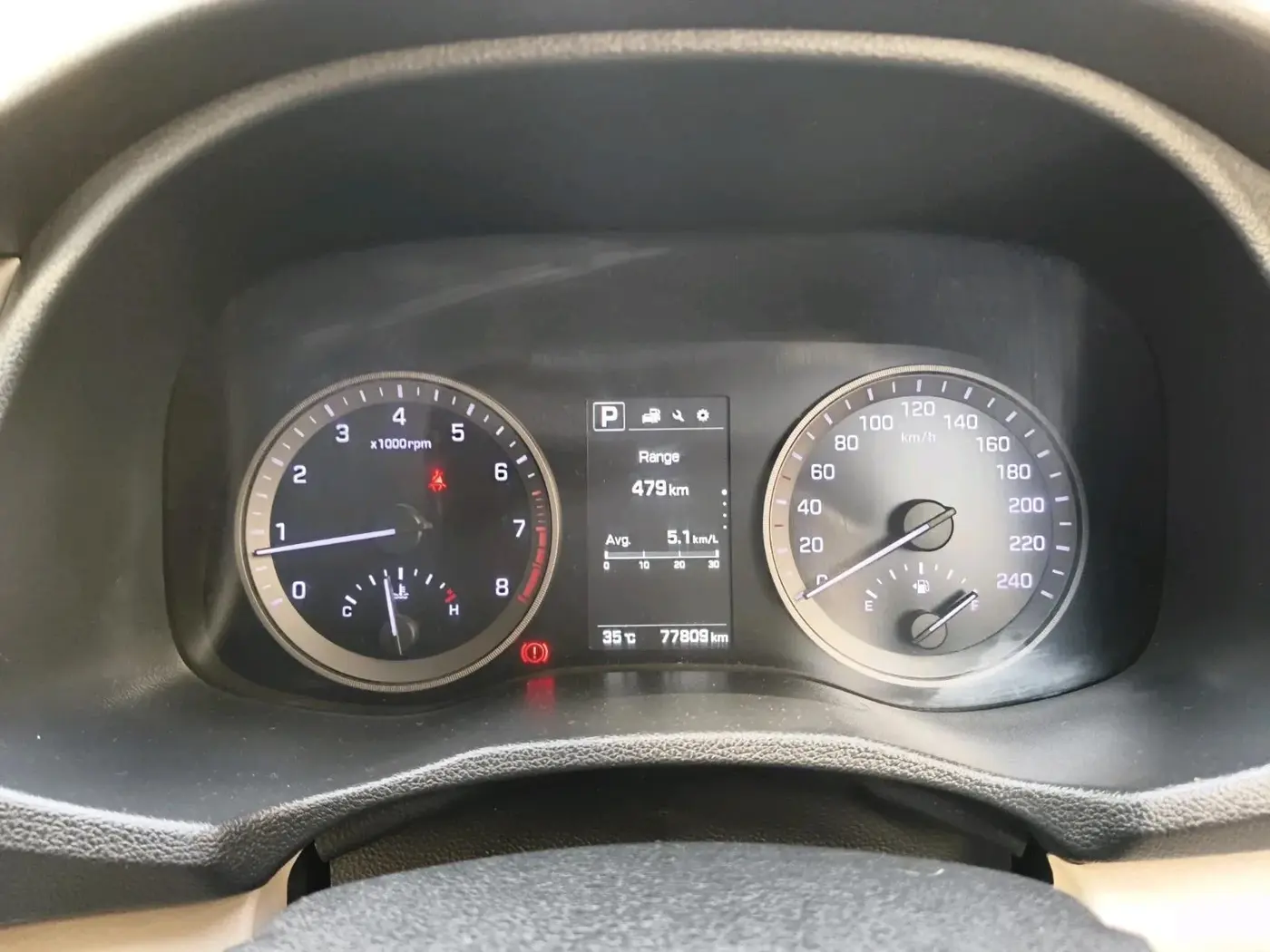 2018 Hyundai Tucson GLS 2WD AT PETROL, Petrol, Automatic, 77,809 km, interior