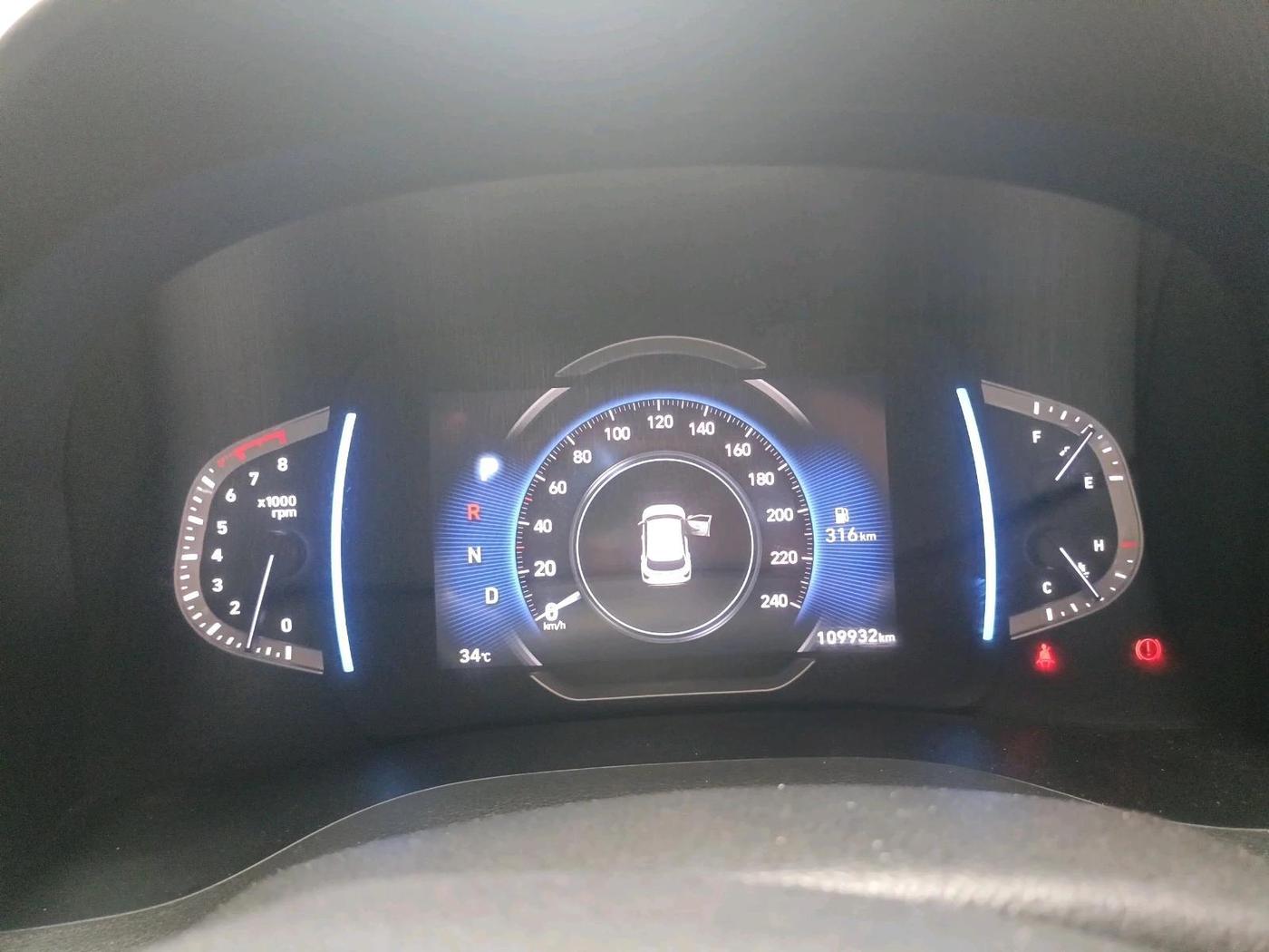 2021 Hyundai Creta SX (O) 1.4 TURBO DCT, Petrol, Automatic, 1,09,932 km, interior