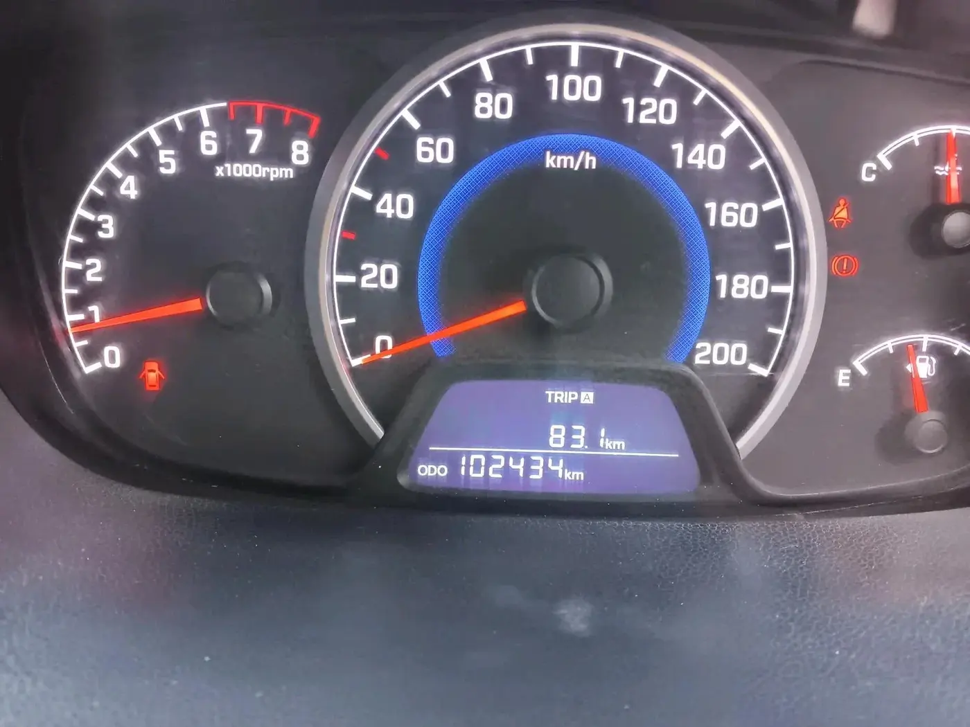 2019 Hyundai Grand i10 MAGNA 1.2 KAPPA VTVT, CNG, Manual, 1,02,434 km, interior