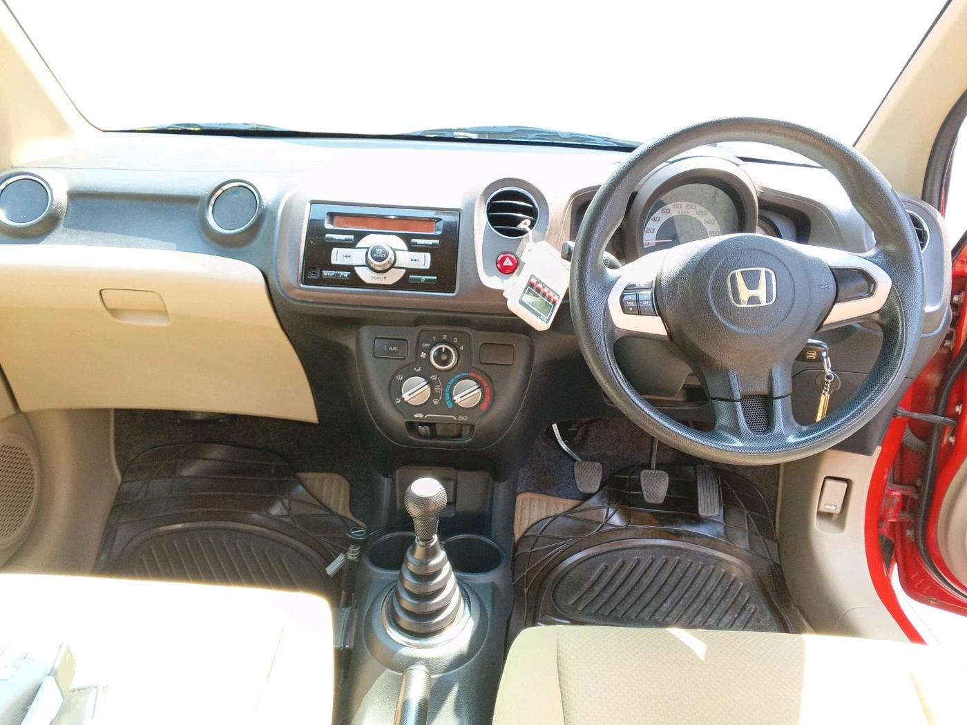 2012 Honda Brio S MT, Petrol, Manual, 29,292 km, interior