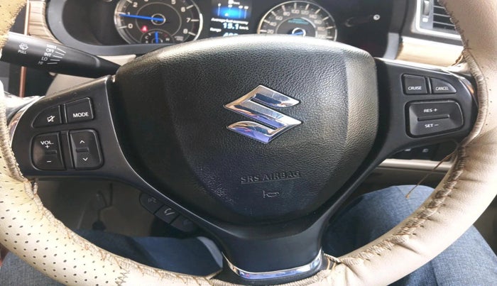 2019 Maruti Ciaz ALPHA  AT 1.5 SHVS PETROL, Petrol, Automatic, 56,815 km, interior