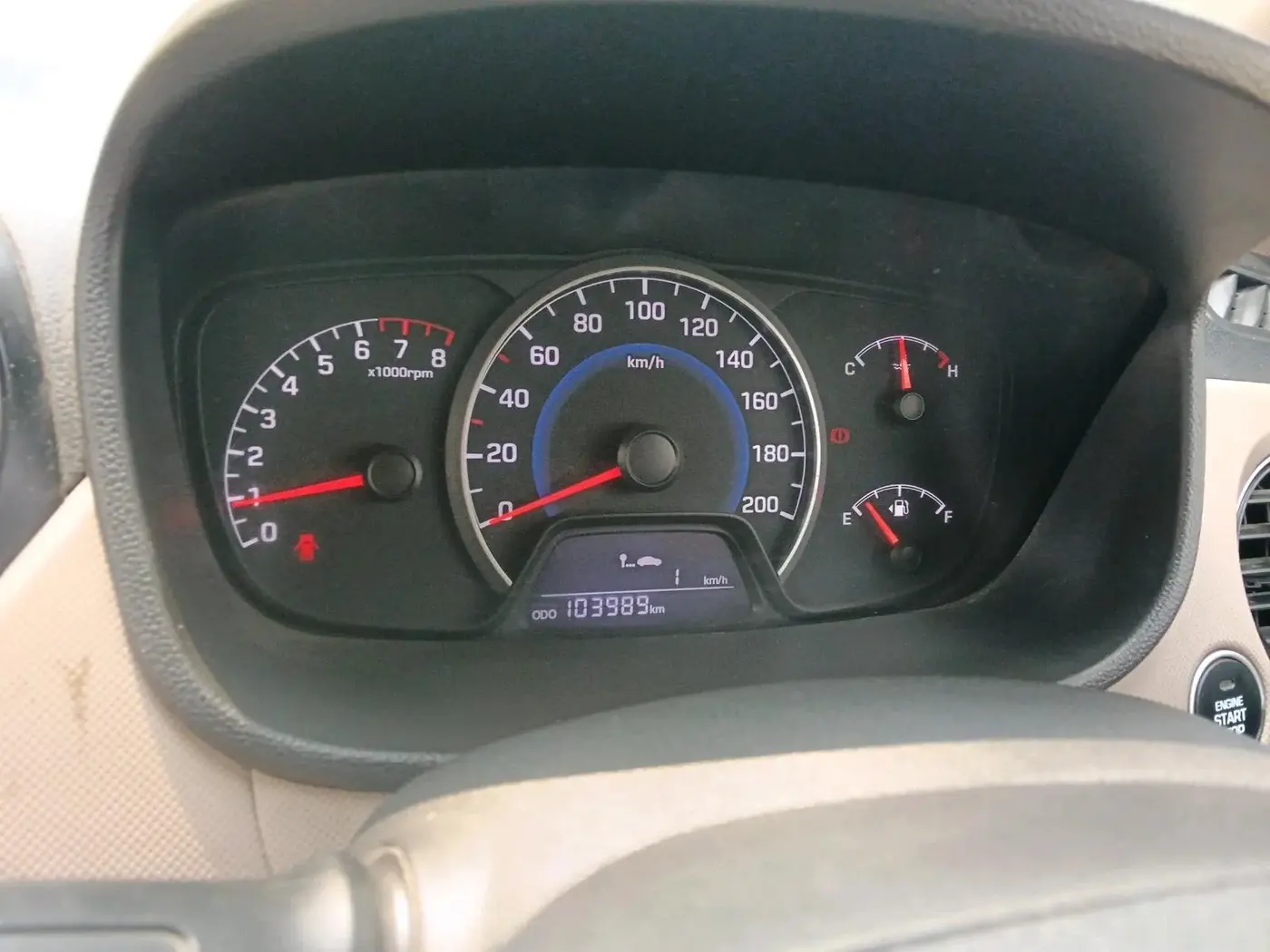 2014 Hyundai Grand i10 SPORTZ 1.2 KAPPA VTVT, Petrol, Manual, 1,03,989 km, interior