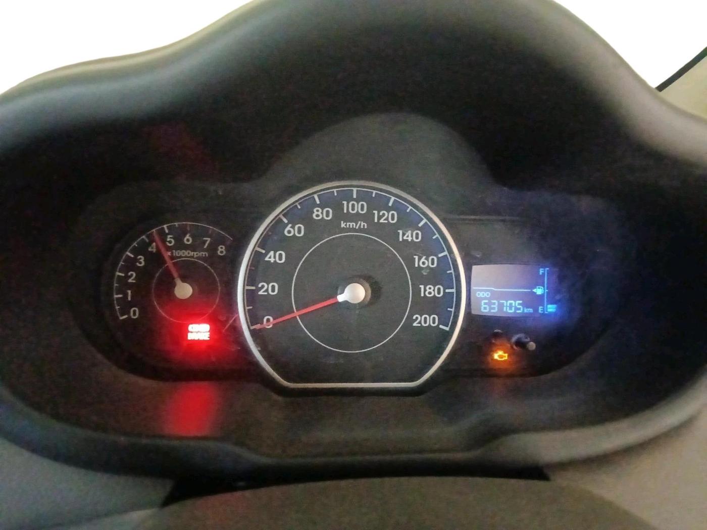 2012 Hyundai i10 MAGNA 1.1, CNG, Manual, 63,705 km, interior
